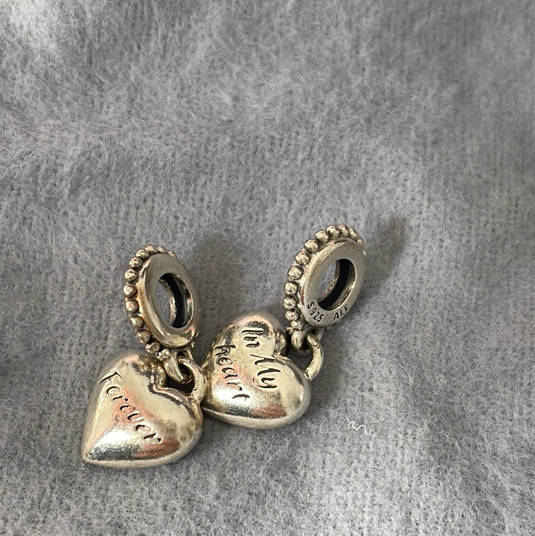 Genuine Pandora Aunt and Niece Dangle Charms