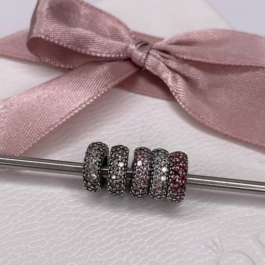 Genuine Pandora Colour Choice Pave Spacer Charm