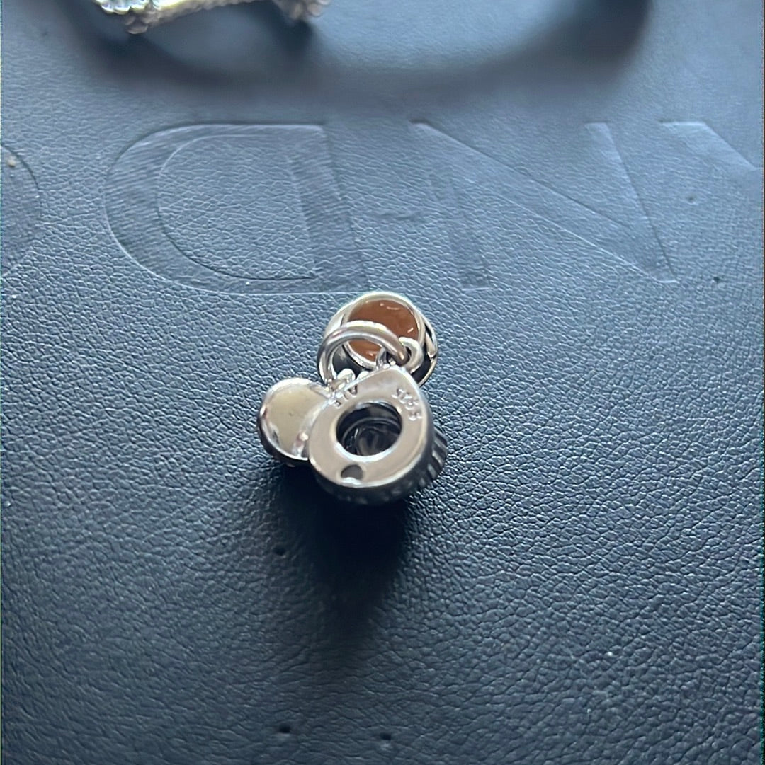 Genuine Pandora Enamel Chinese Milk Tea Dumpling Food Best Friends Dangle charm