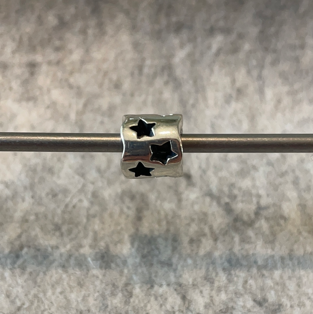 Genuine Pandora Cut Out Star Barrel Charm