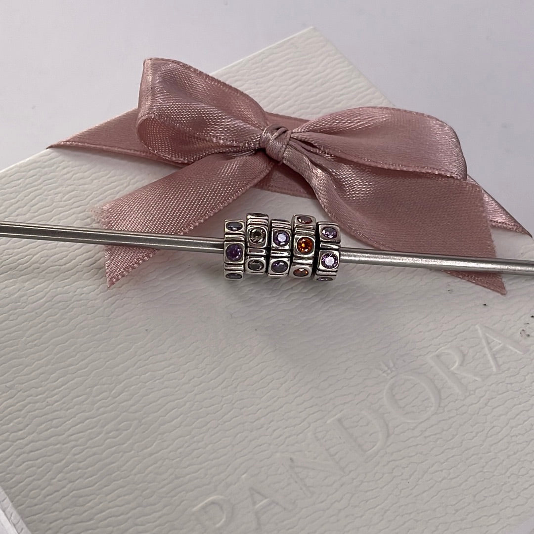 Genuine Pandora Colour Stone Spacer CZ Pave Spacer