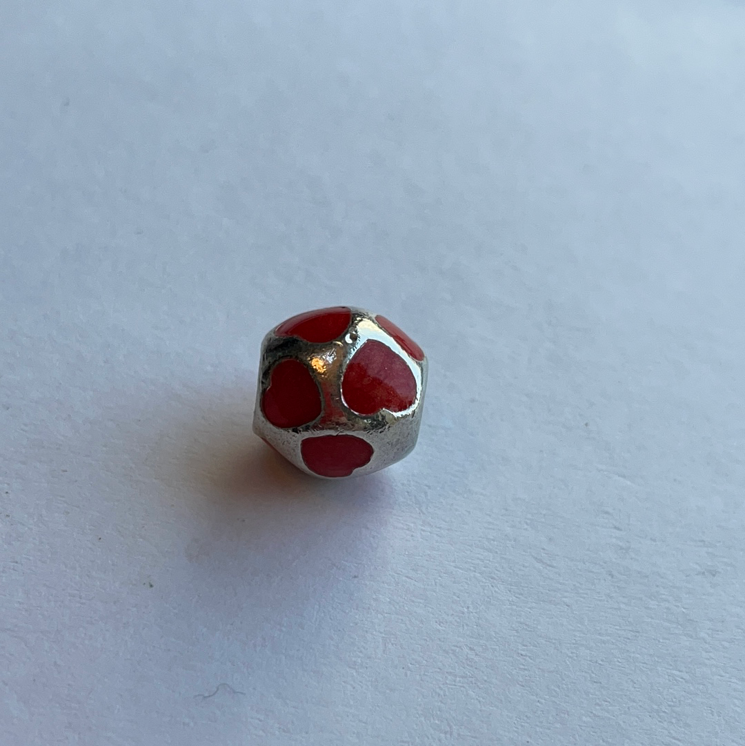 Genuine Pandora Pearl Heart Charm Various Colour Options