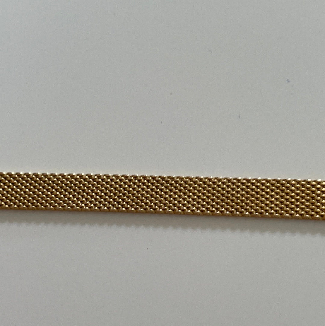 Genuine Pandora Flat Mesh SHINE Gold 18K Plated Reflexions Bracelet 18cm