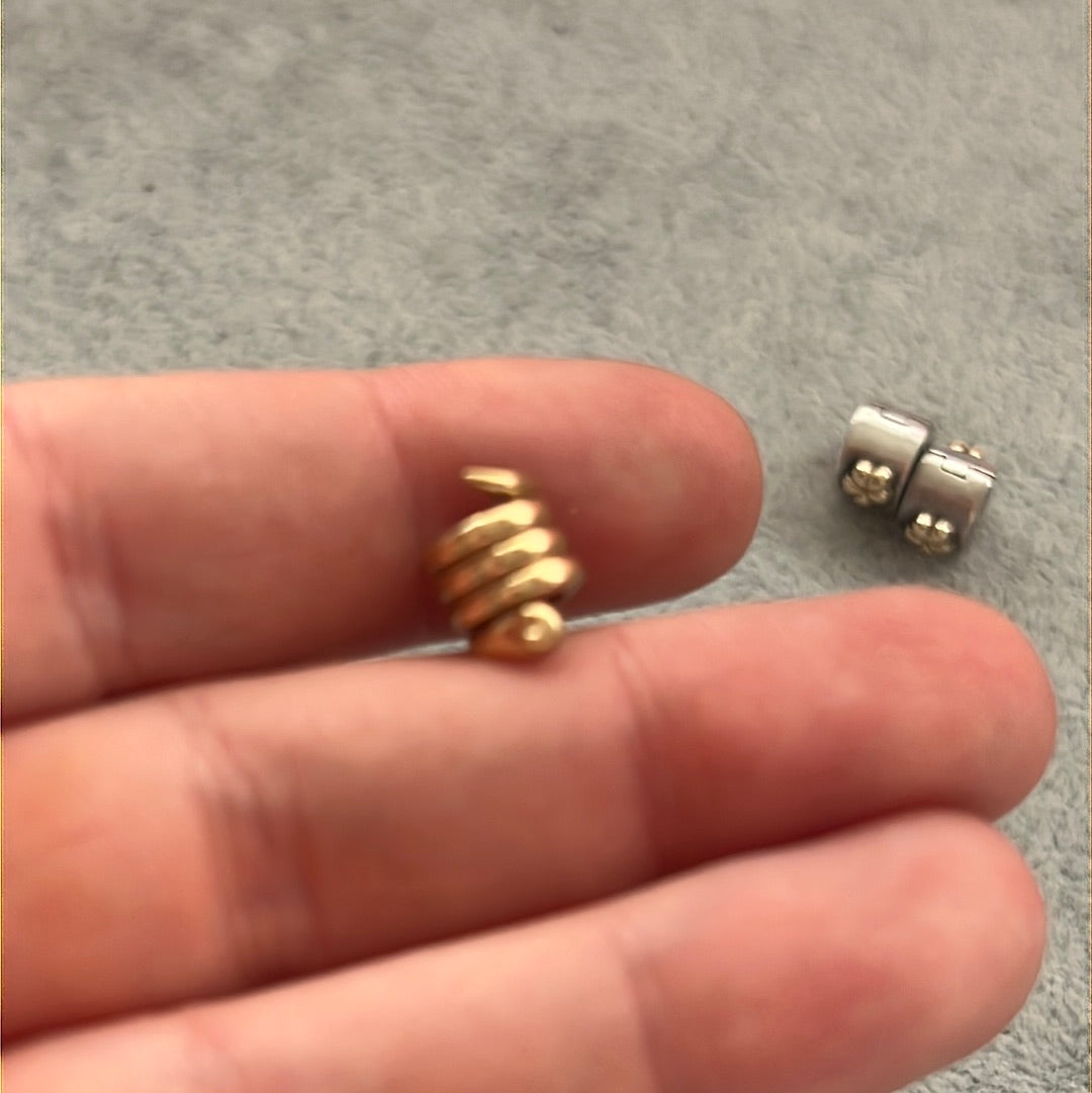 Genuine Pandora Solid Gold 14ct Snake Animal Charm
