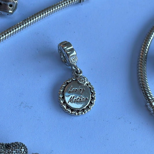 Genuine Pandora Loving Mother Mum Dangle Charm