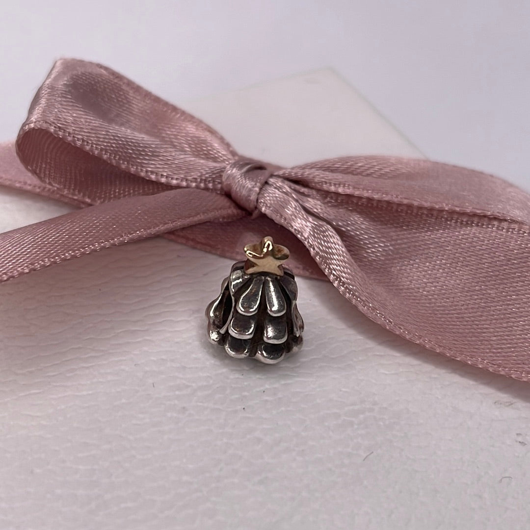 Genuine Pandora Two Tone Christmas Tree with Gold Star