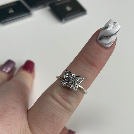 Genuine Pandora Pave Butterfly Sparkle Ring ...