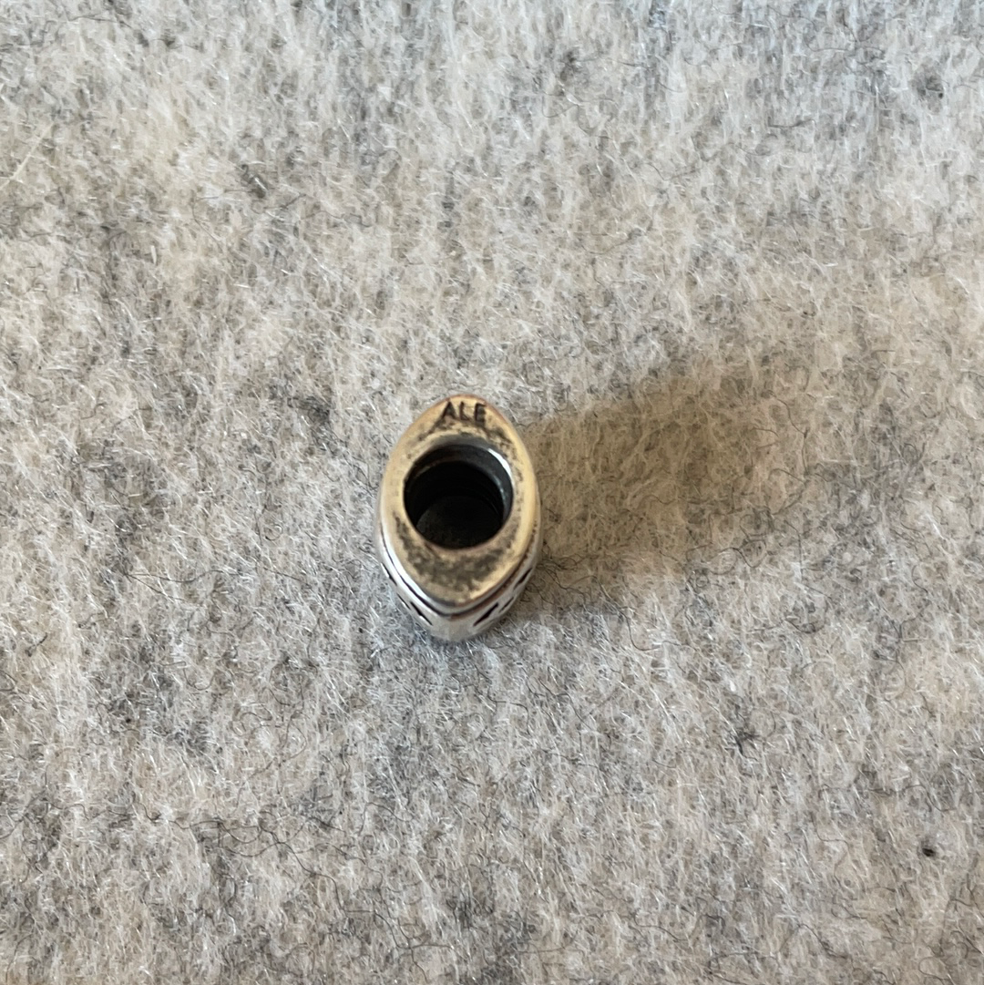 Genuine Pandora Retired Aztec Tribal Triangular Charm Oxidised Detail