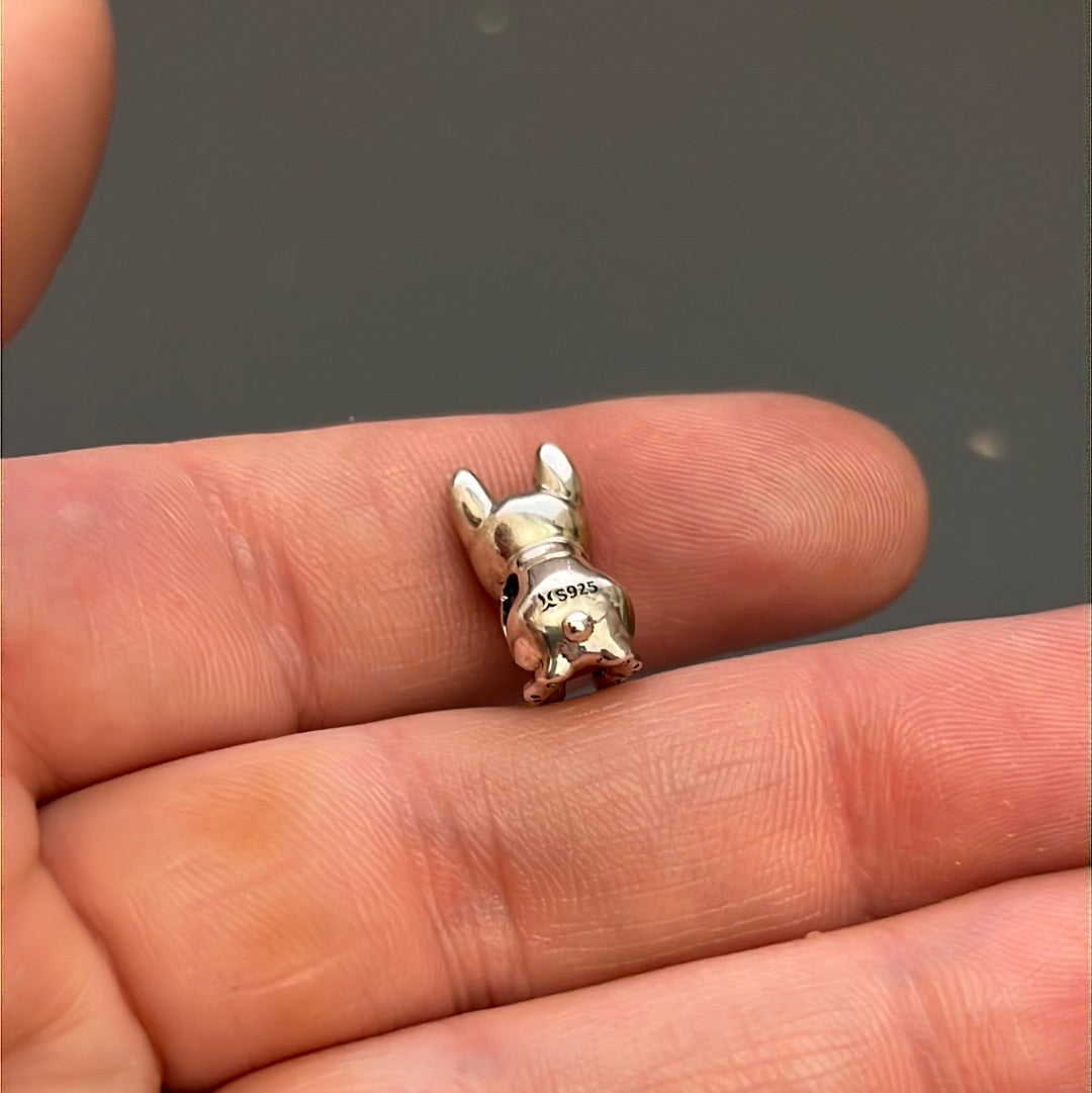 Sterling Silver Bulldog Dog Charms