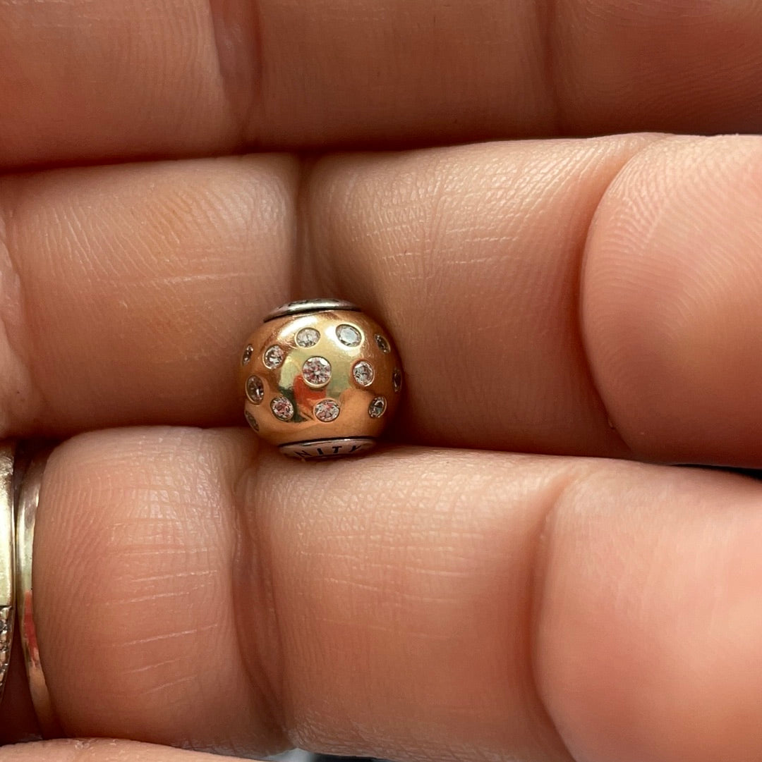 Genuine Pandora Essence 14ct Gold Dignity Charm