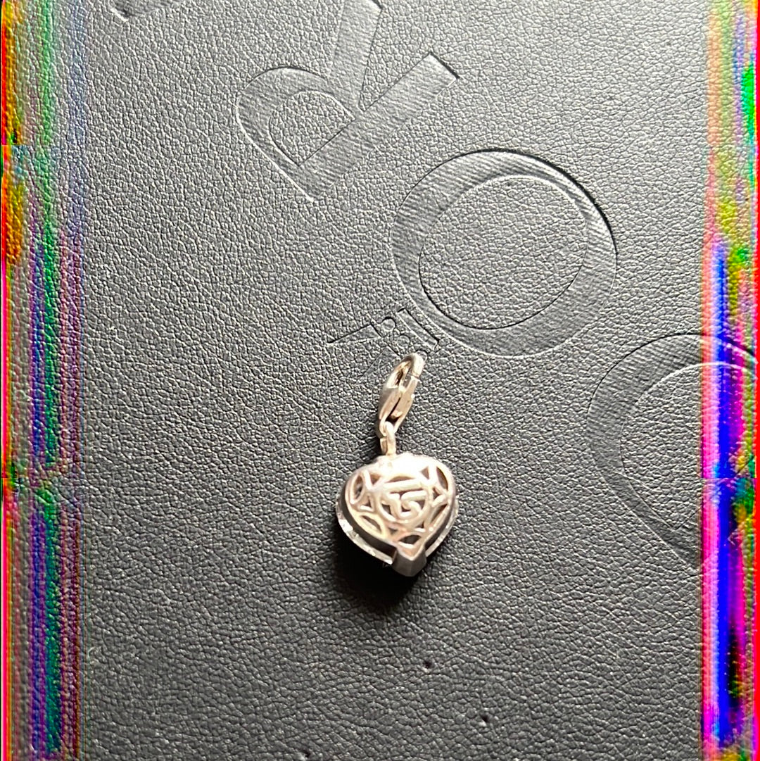 Thomas Sabo Clear Glass Heart Murano Clip Charm