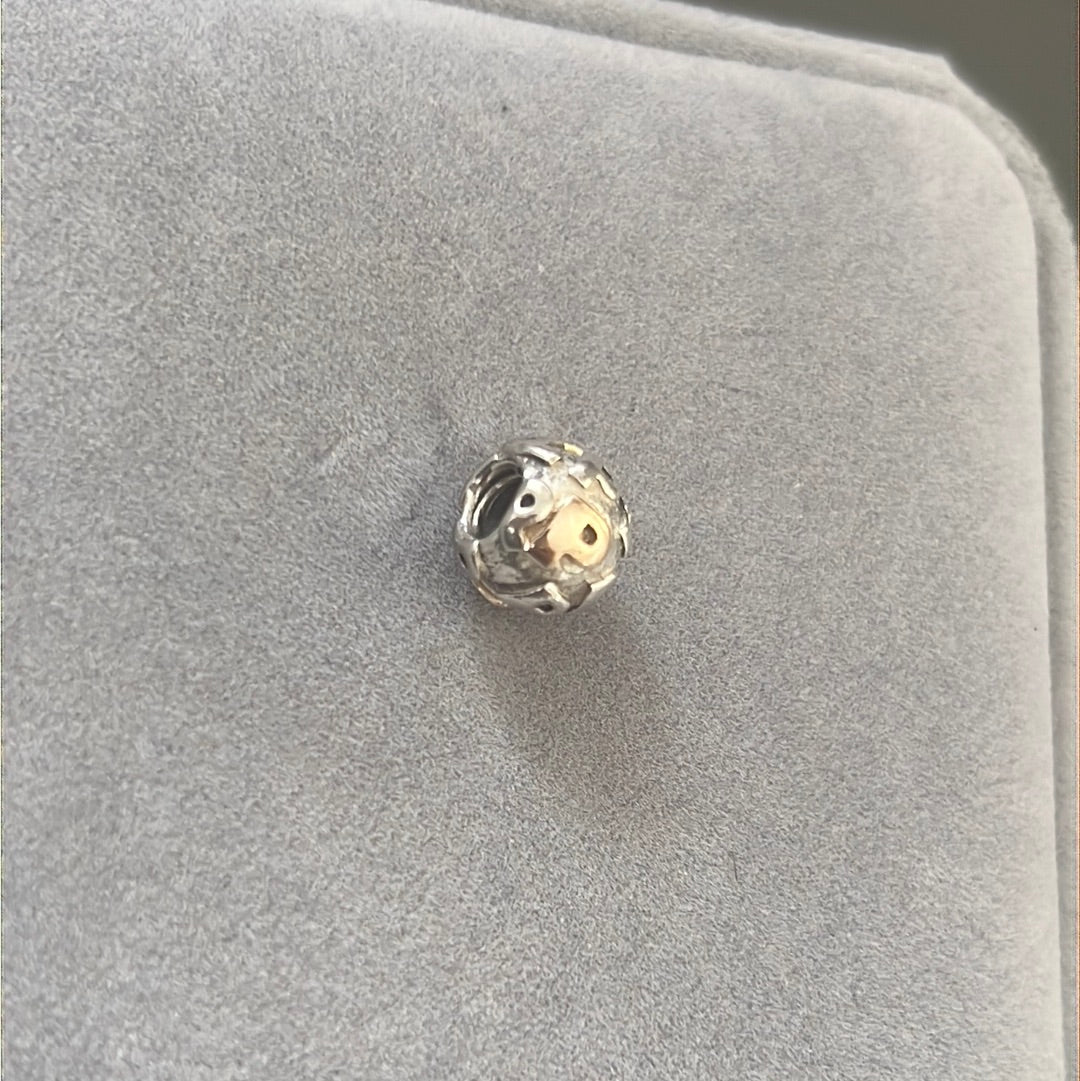 Genuine Pandora Retired Two Tone Letter P