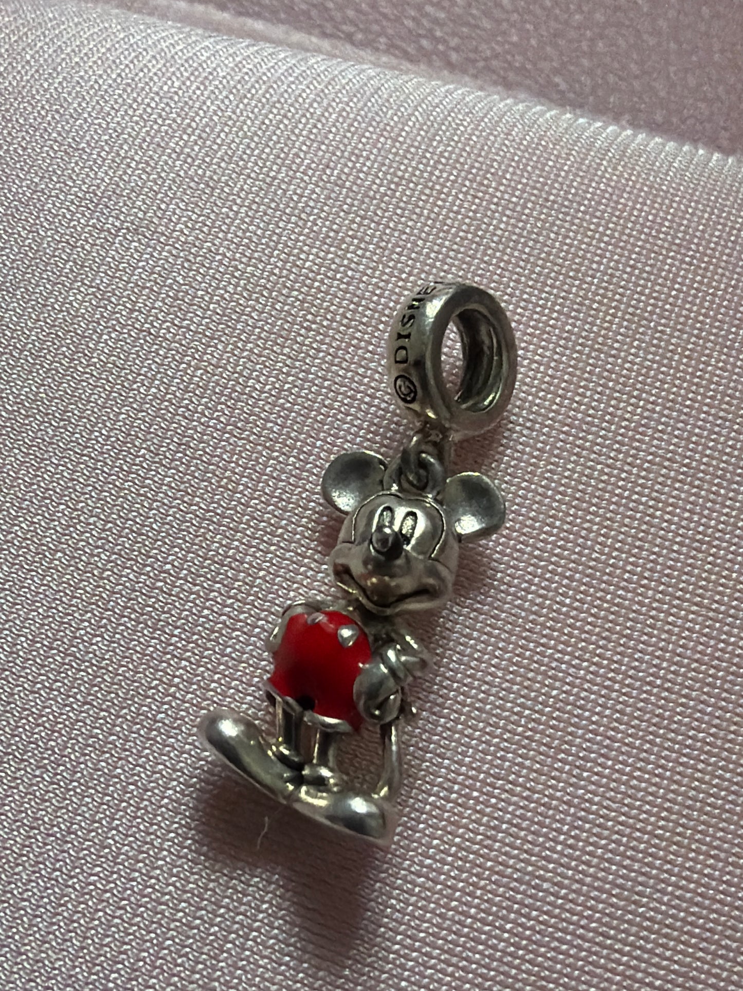Genuine Chamilia Disney Mickey Mouse Enamel Dangle Charm
