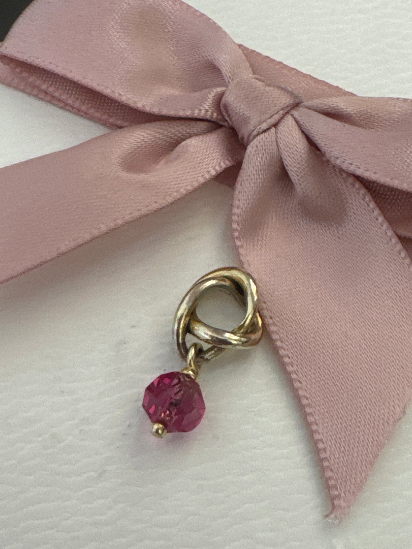 Genuine Pandora New Style Shine October Pink Birthstone Dangle Charm