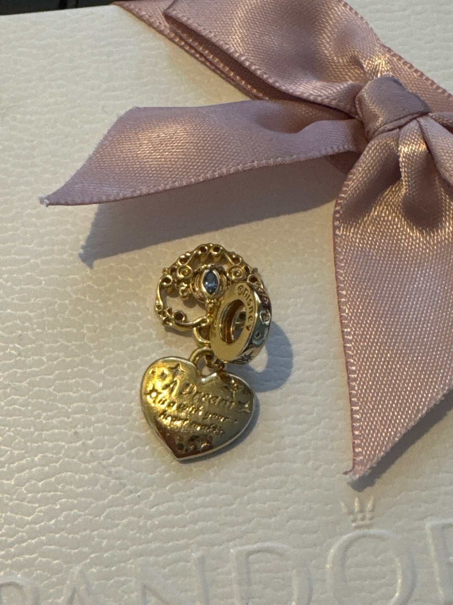 Genuine Pandora Disney Cinderella Carriage & Double Dangle Charm