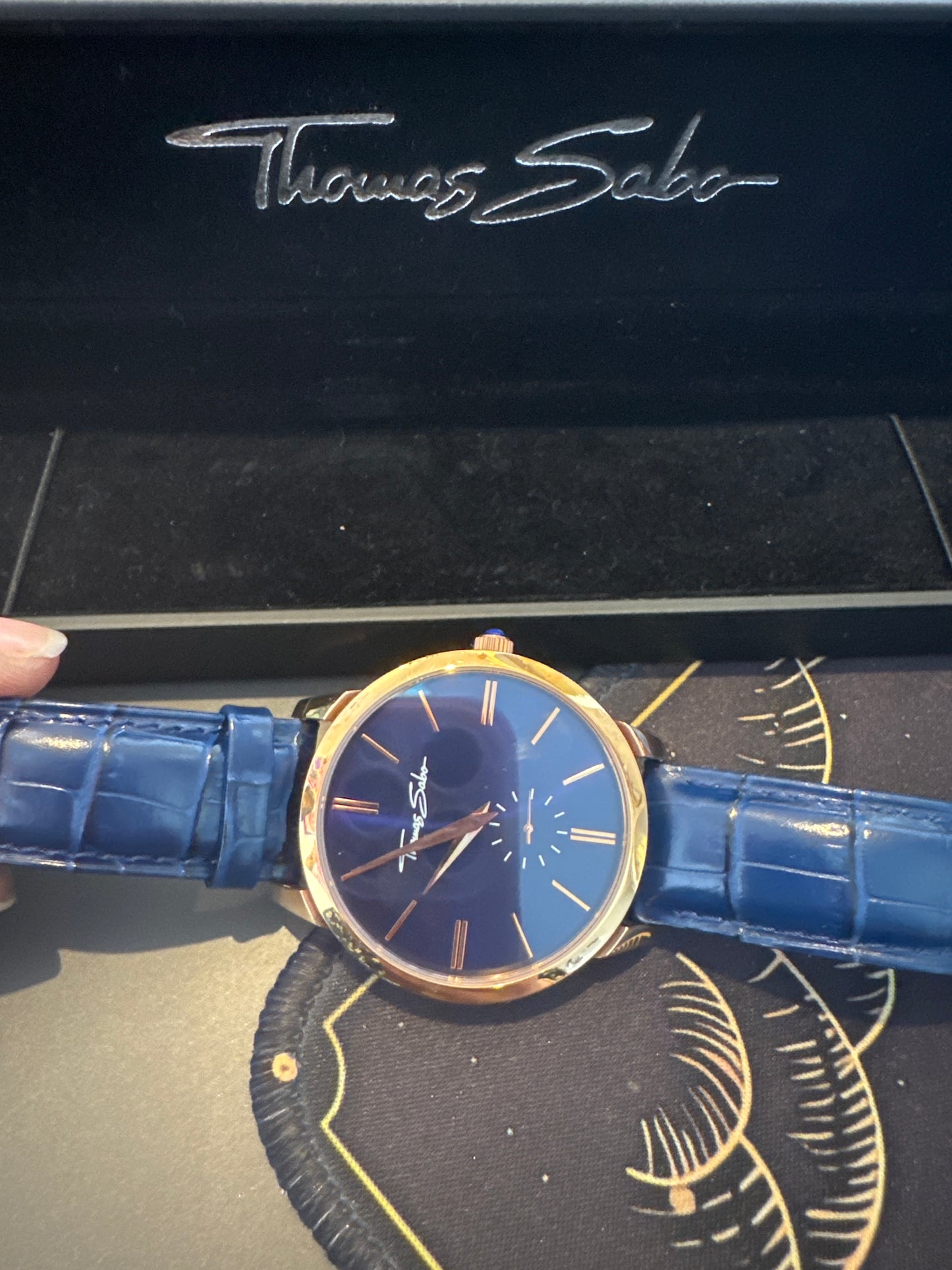 Genuine Thomas Sabo Watch Rebel At Heart Mens WA0212 Blue Large