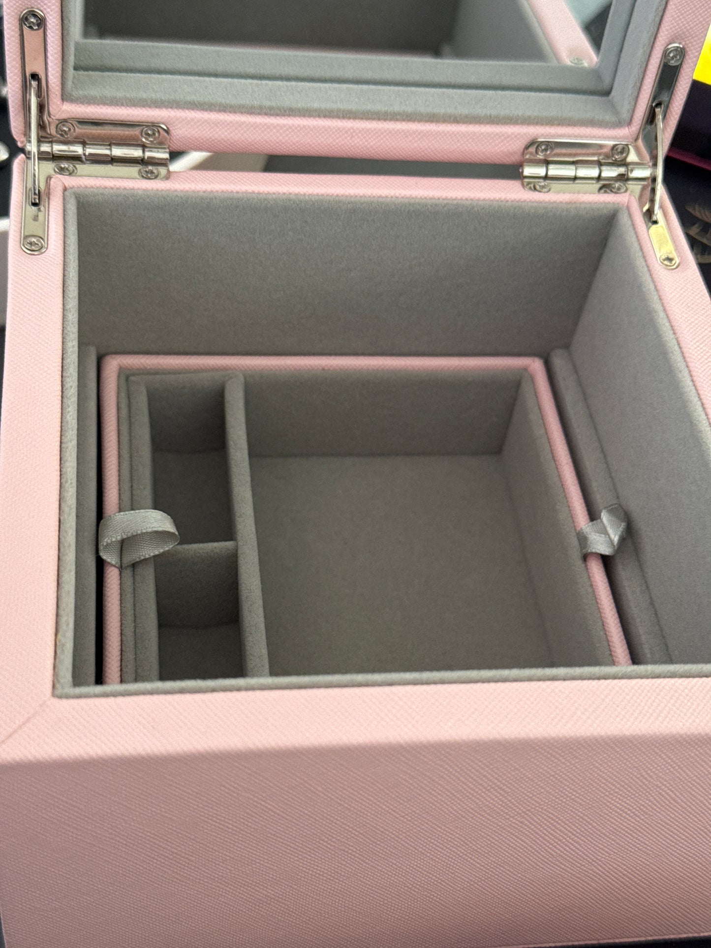 Genuine Pandora Medium Square Pink Travel Jewellery Storage Box UK ONLY