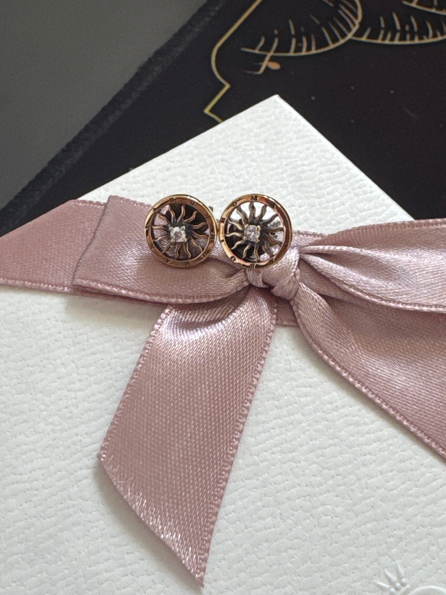 Genuine Thomas Sabo Shine Gold Sun Earrings CZ