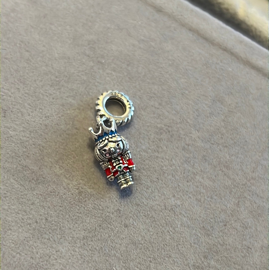 Genuine Pandora Christmas Enamel Nutcracker 2022 Dangle Charm