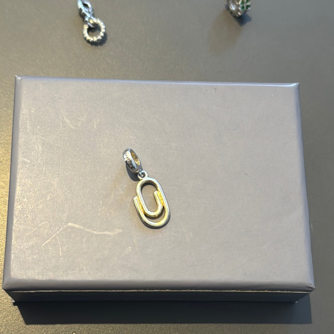 Genuine Chamilia Paperclip Dangle Charm