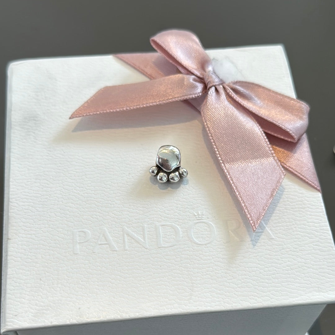 Genuine Chamilia Paw Print Animal Dog Charm