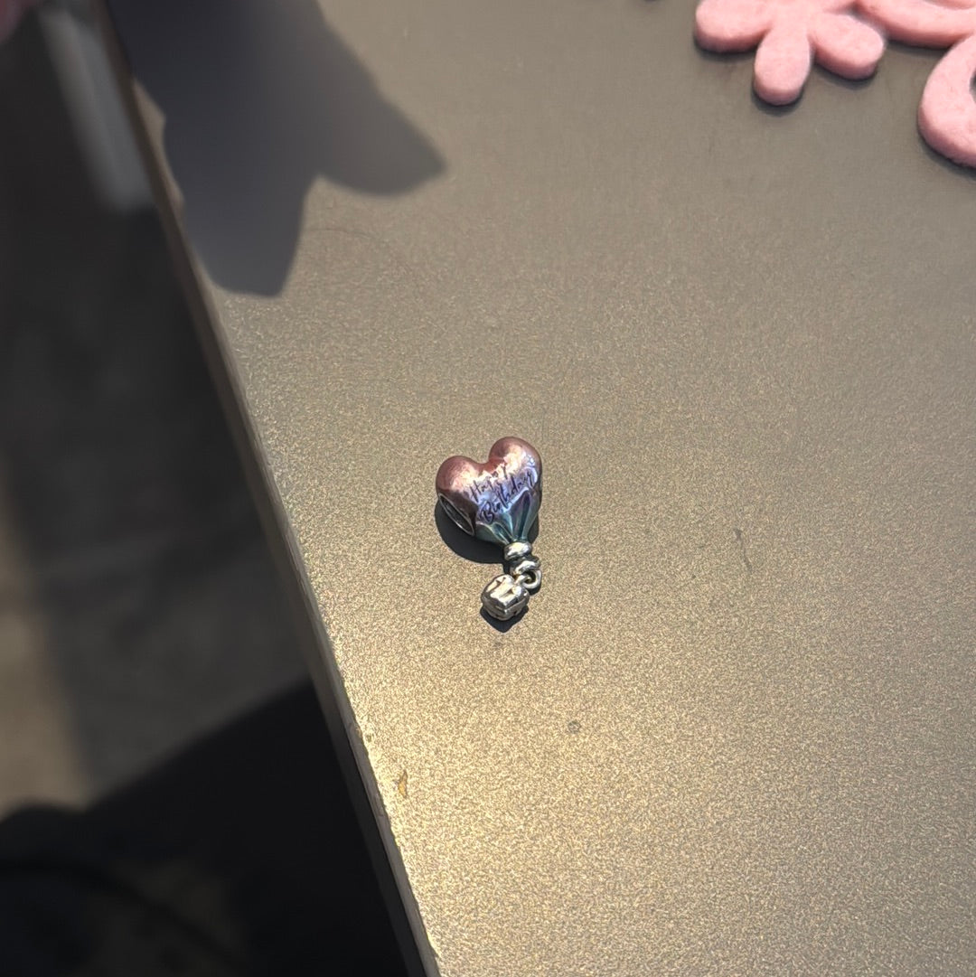 Genuine Pandora Enamel Birthday Balloons Dangle Charm