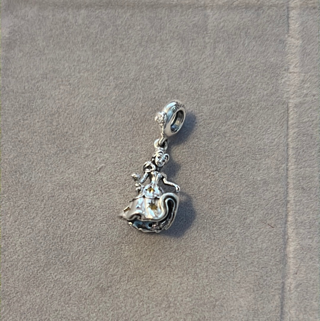Genuine Pandora Beauty and the Beast Belle Princess Dangle Charm