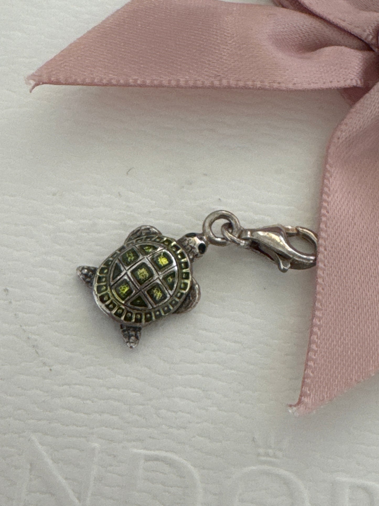 Thomas Sabo Sterling Silver Enamel Turtle Animal Clip Dangle