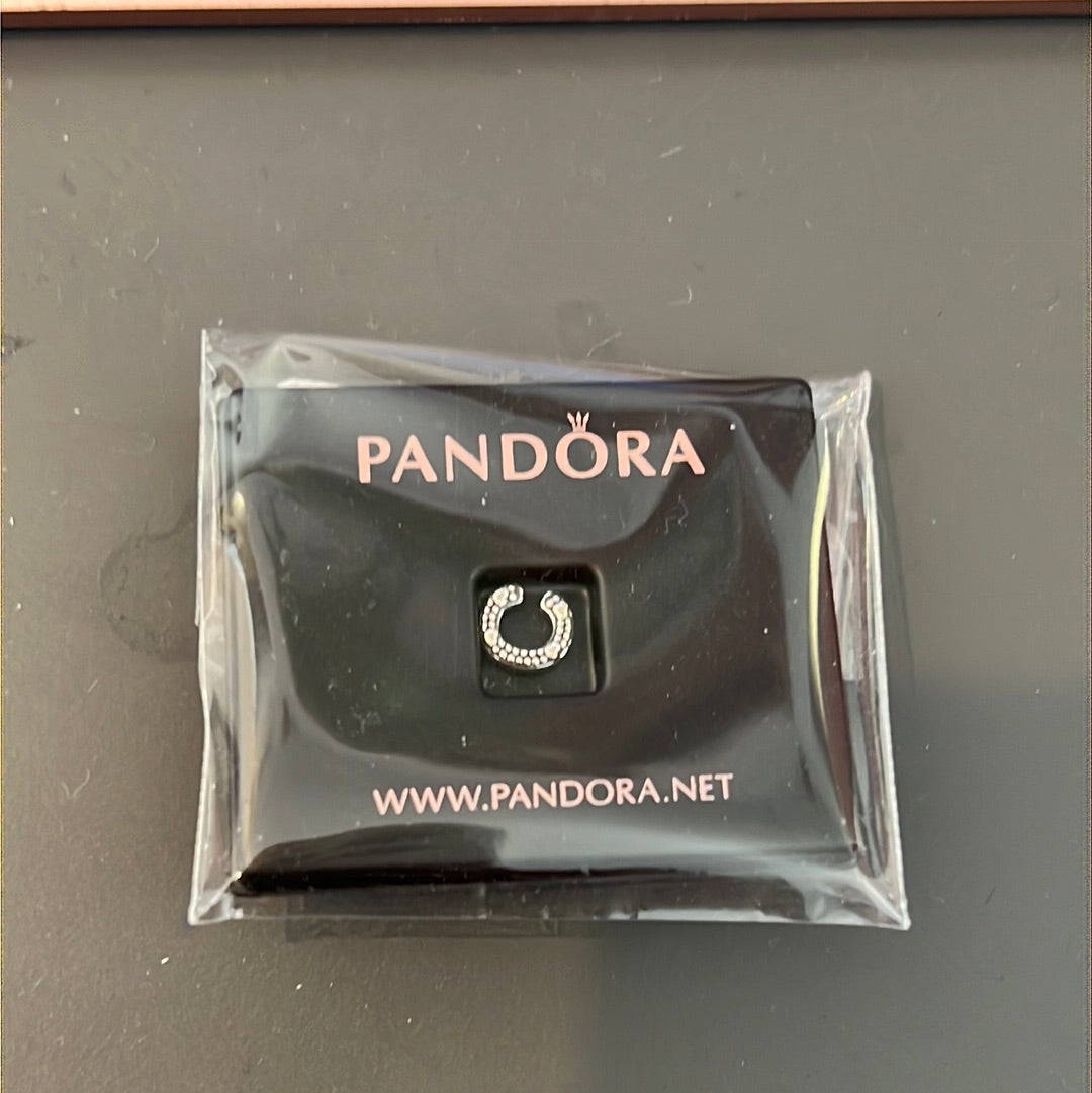 Genuine Pandora C Initial Letter With Hearts Petite Charm