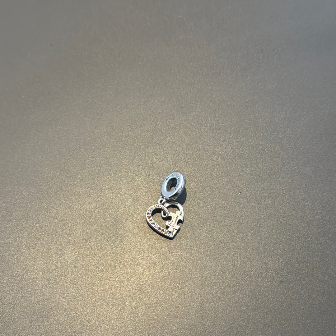 Genuine Pandora True Friends Pave Dangle Charm