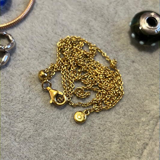 Genuine Pandora Shine Gold Necklace Chain 60cm