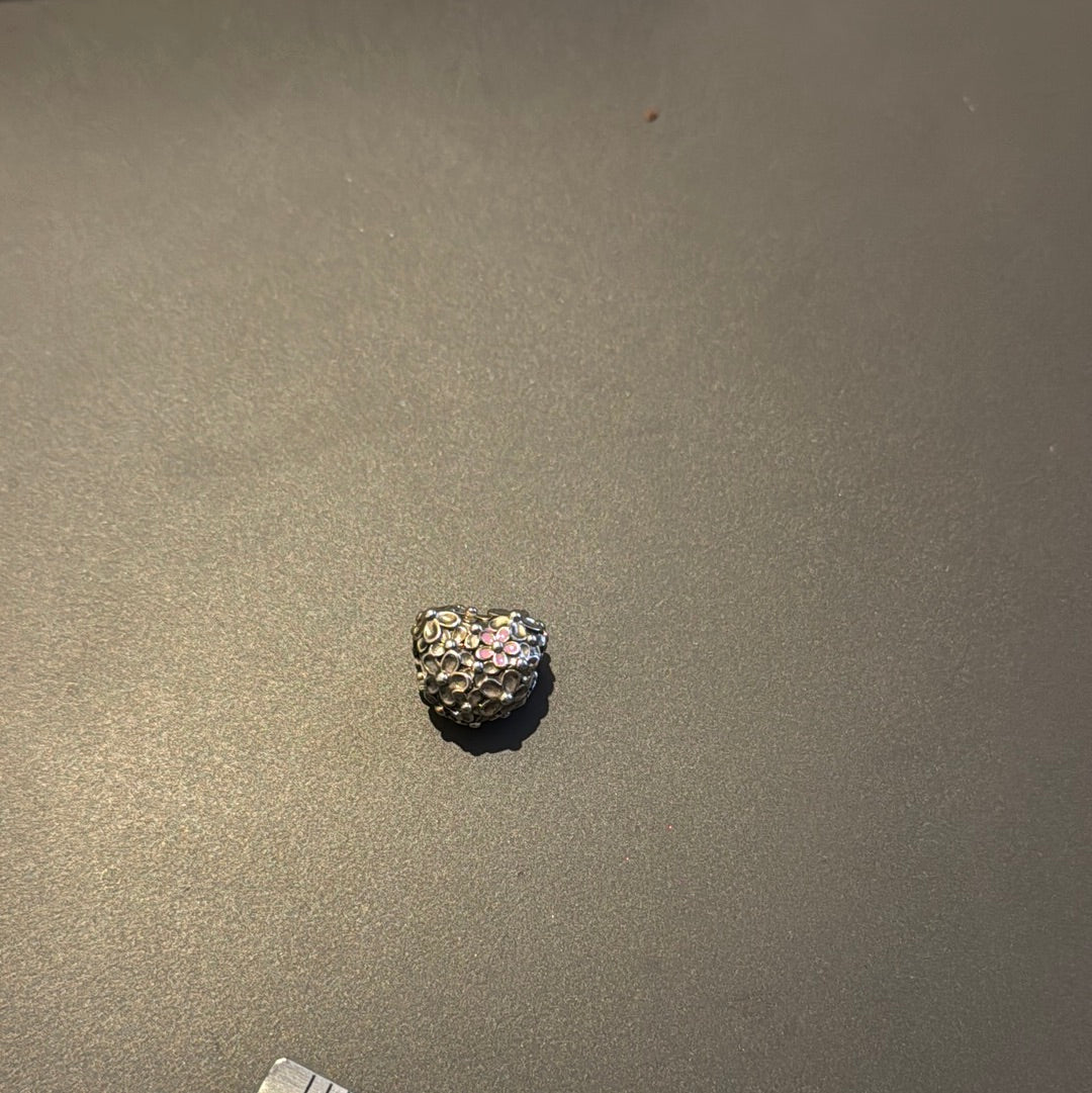 Genuine Pandora Mum Mummy Heart I Love You Always Enamel Flower Charm