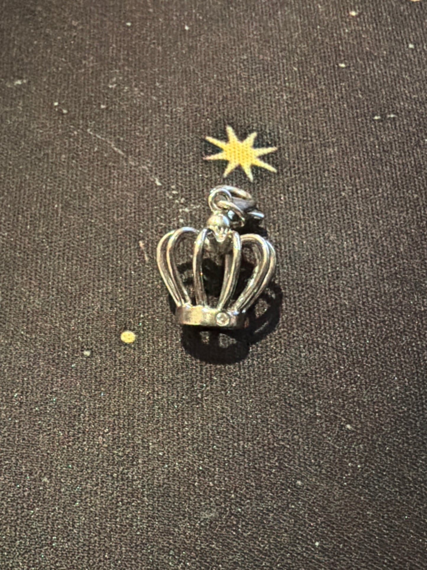Genuine Hot Diamond Openwork Crown Clip Charm
