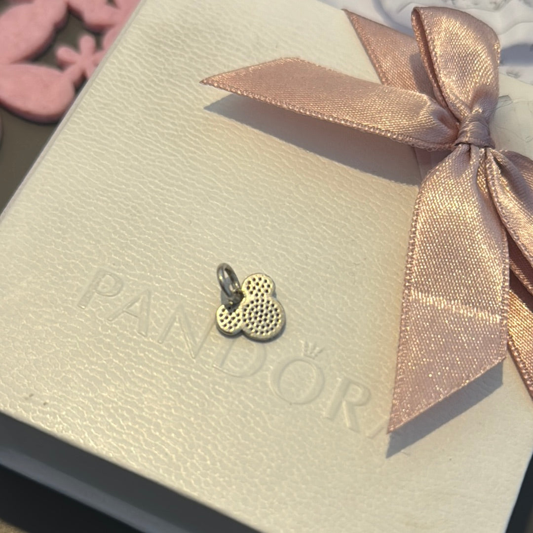 Genuine Pandora Disney Pave Mickey Mouse Face Dangle