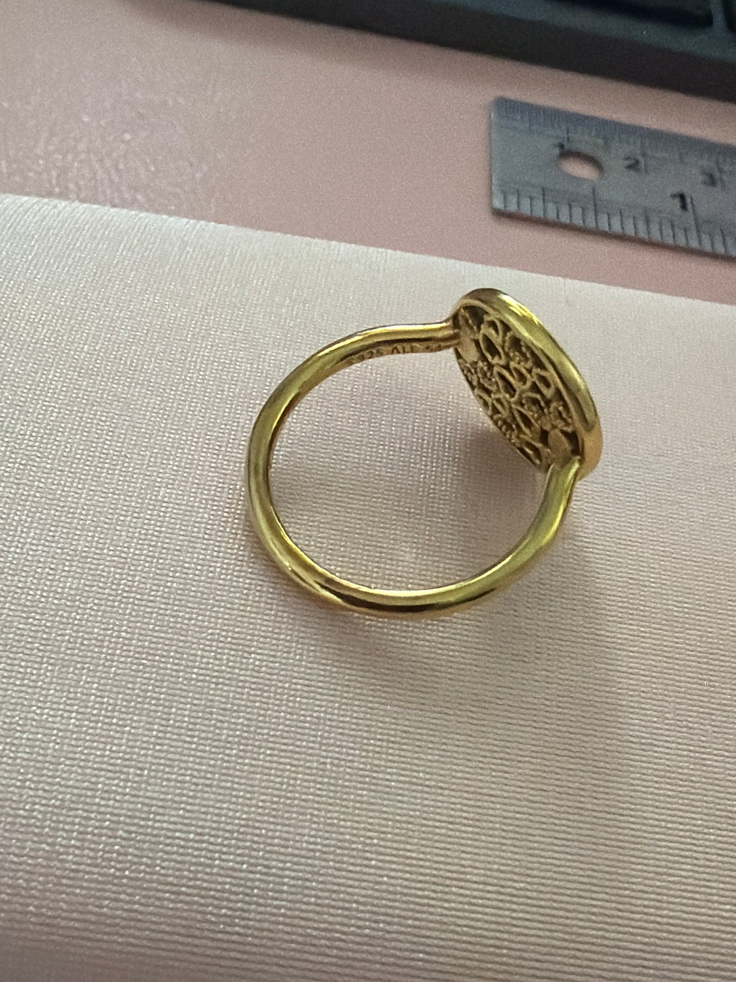Genuine Pandora Shine Beautifully Different Heart Green Stone Ring RARE HTF 54
