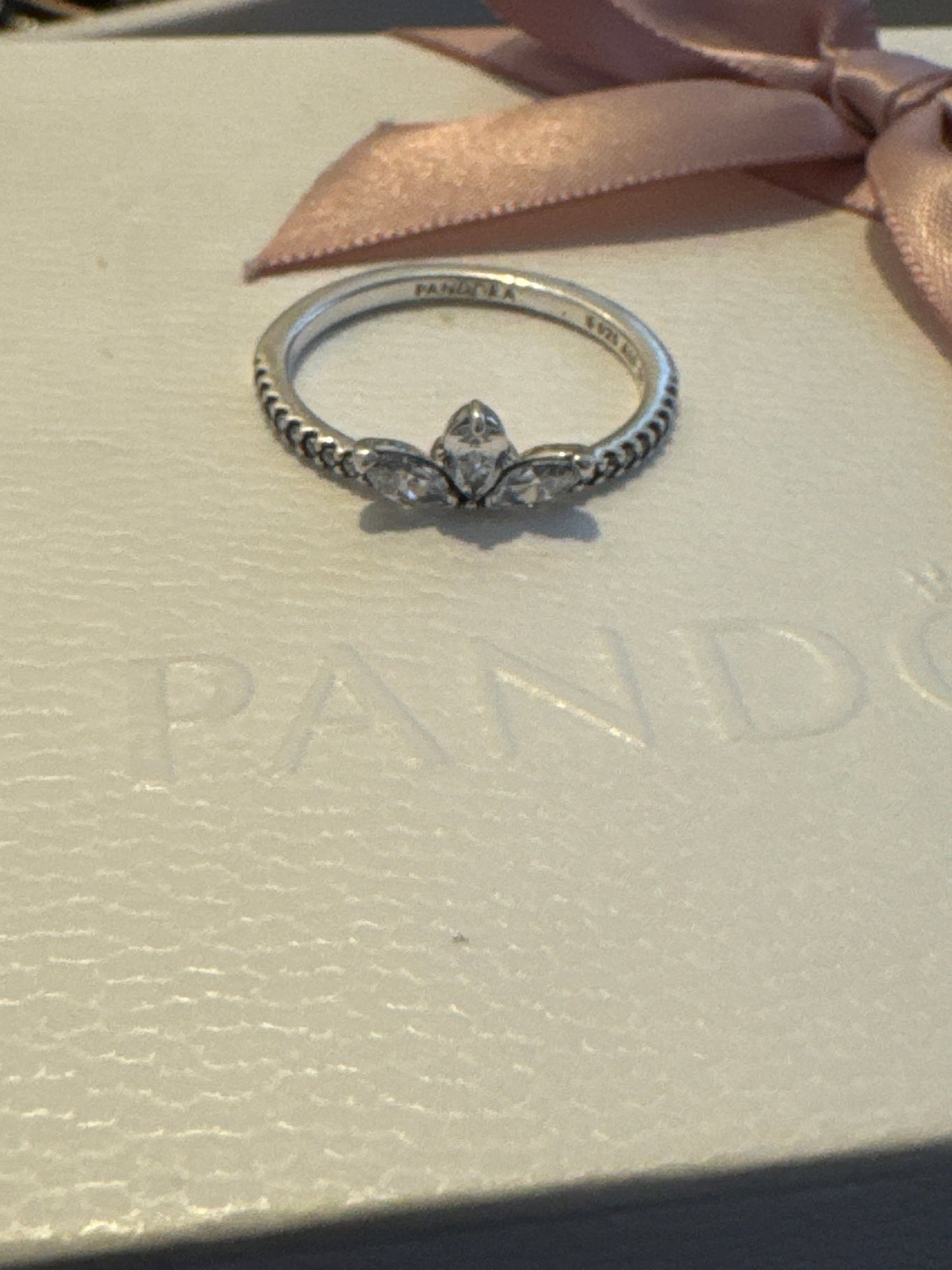 Genuine Pandora Sparkling Herbarium Cluster Ring 58
