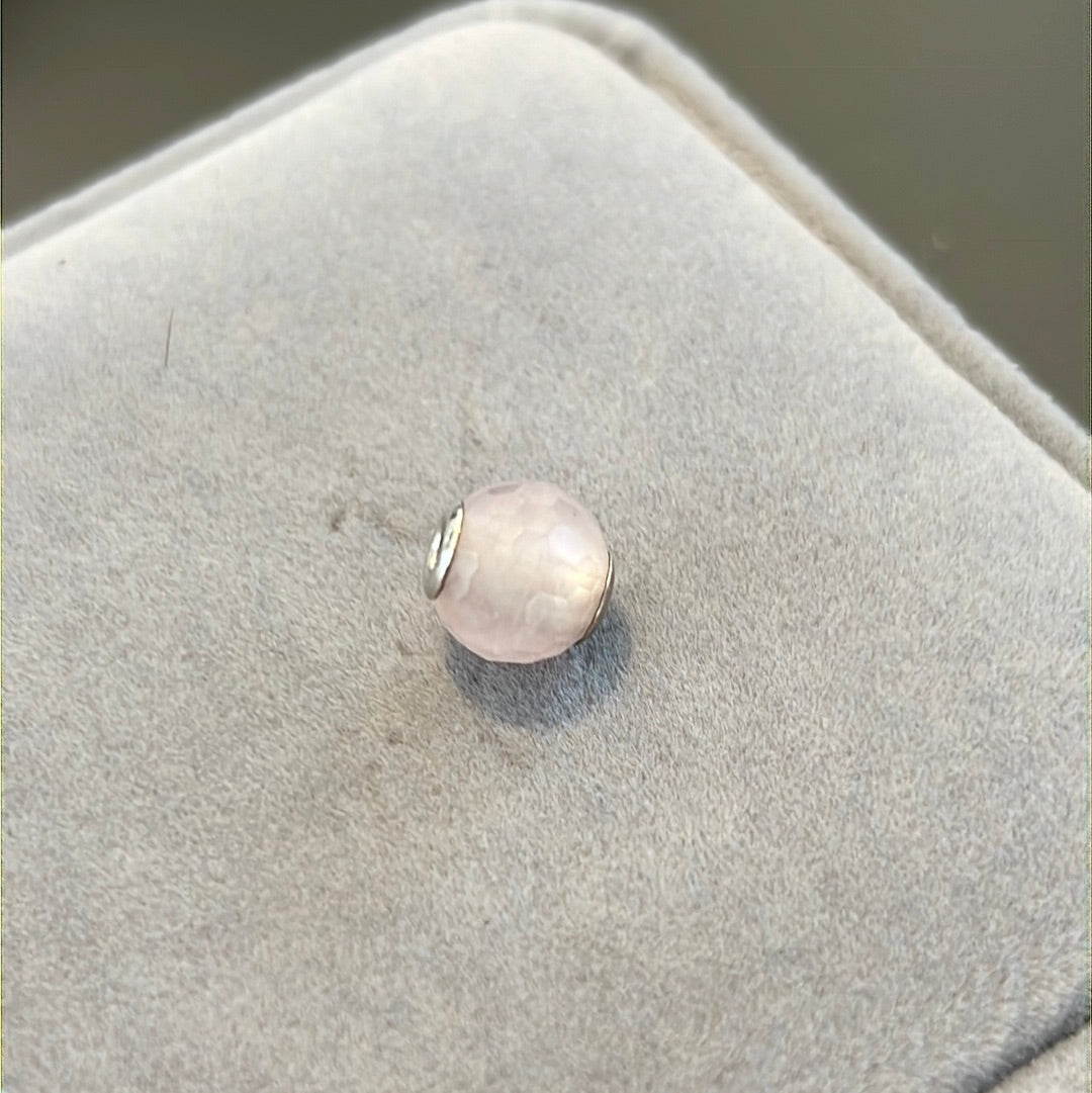 Genuine Thomas Sabo Karma Pale Pink Faceted Charm