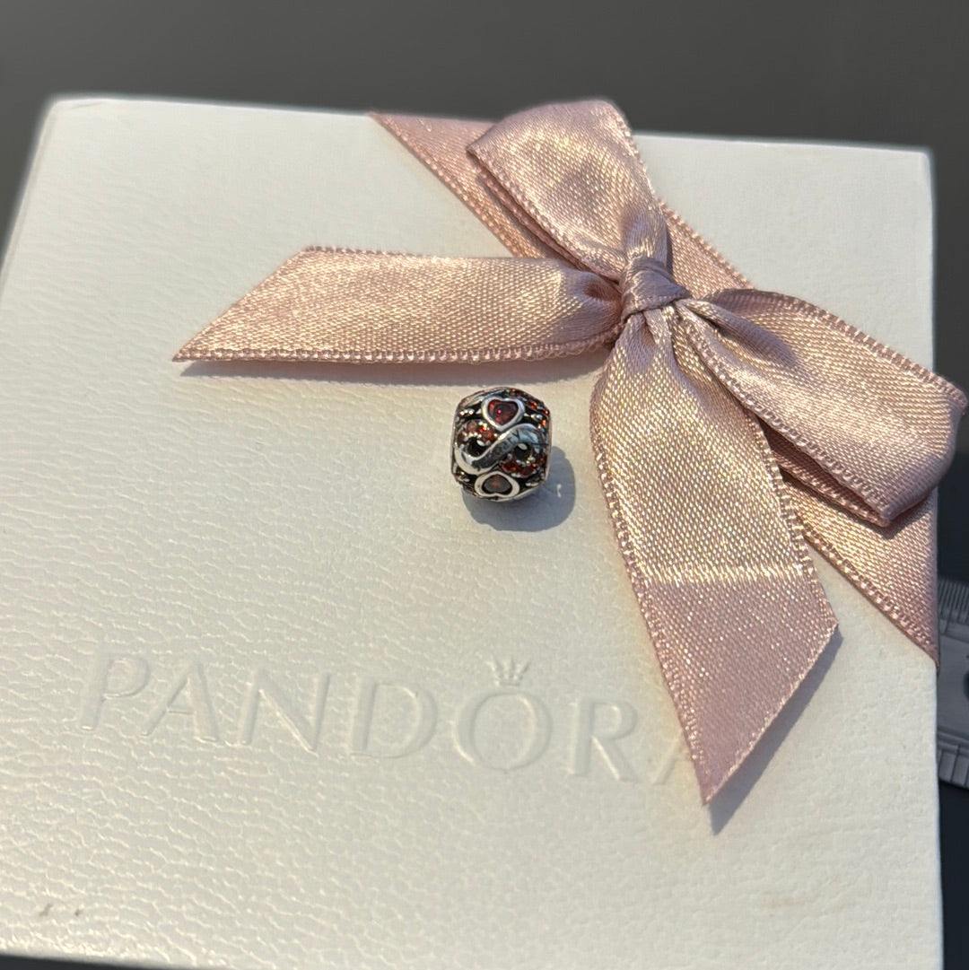 Sterling Silver Garnet January Birthstone Charm