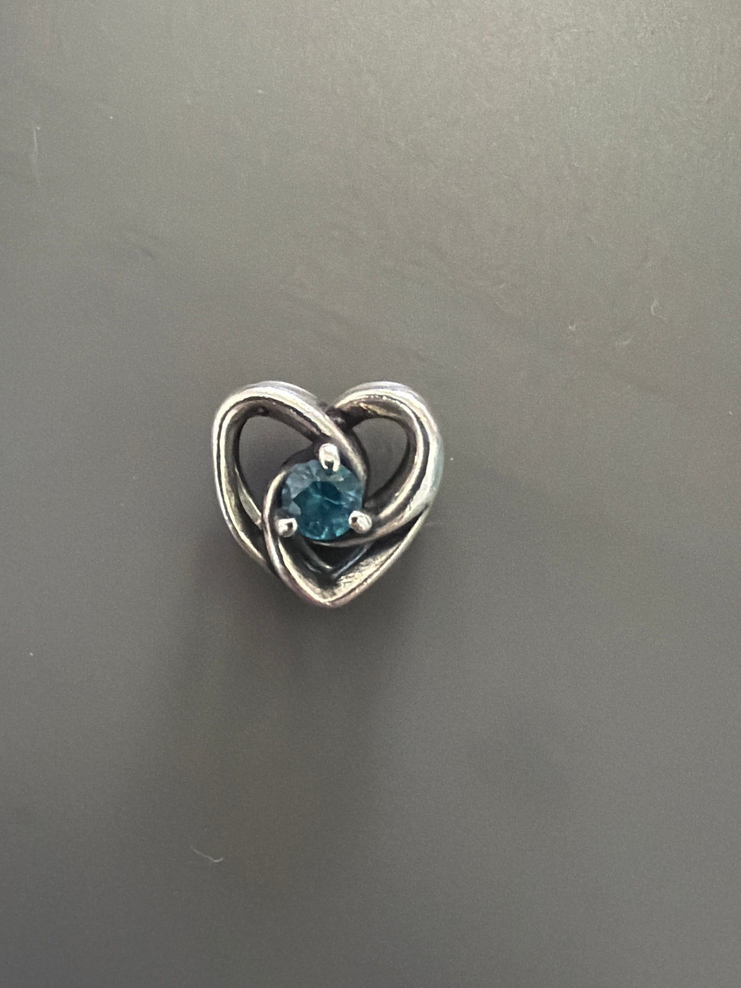 Genuine Pandora Light Blue Entwined Hearts Charm