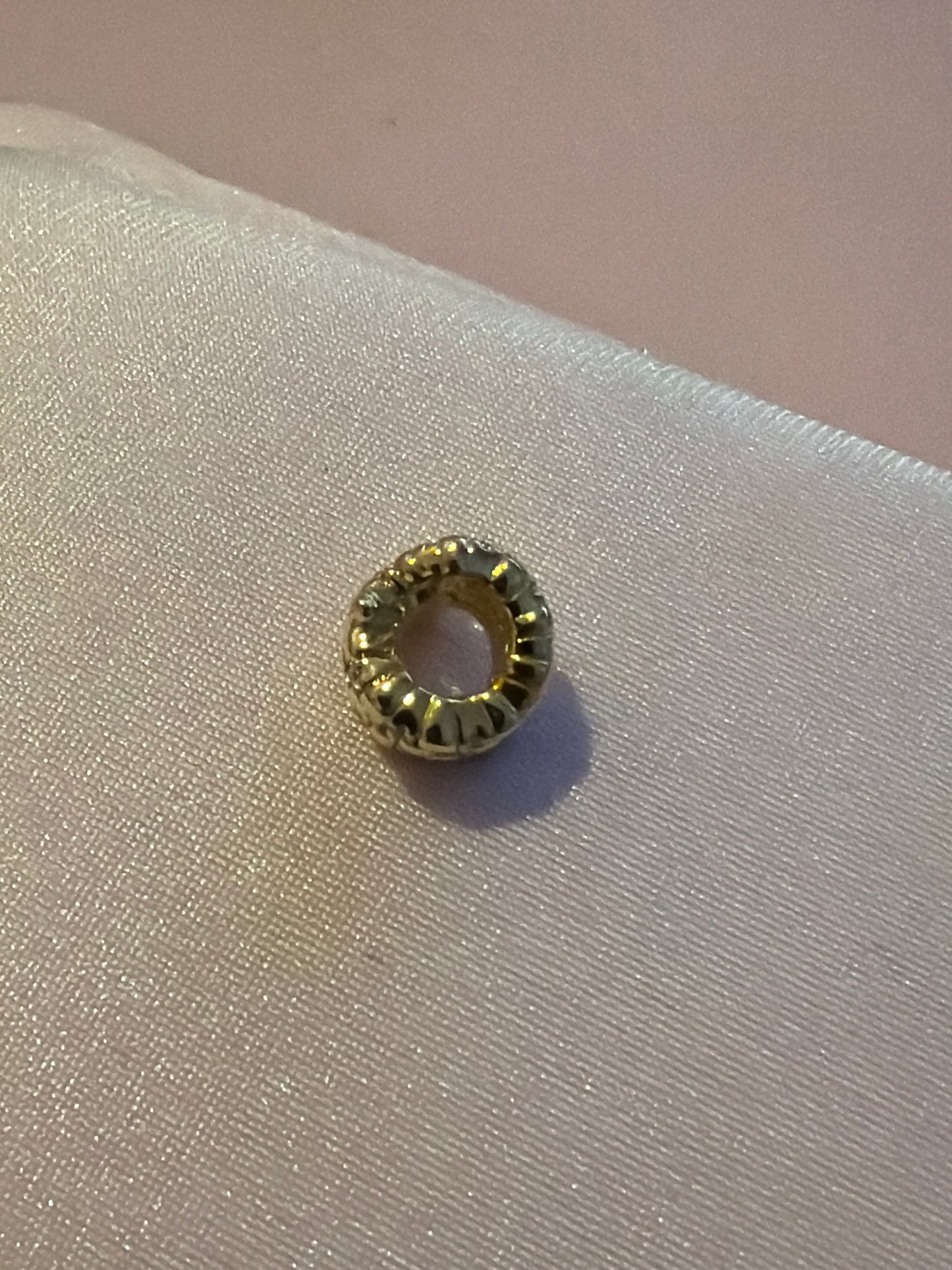Genuine Pandora Coiled Snake Shine Gold Pave Animal Charm