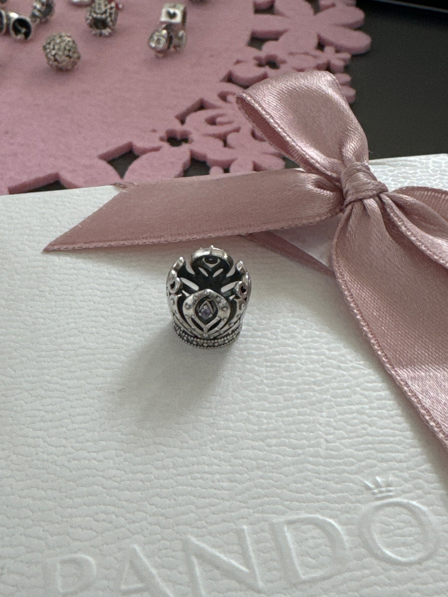 Genuine Pandora Disney Princess Crown Charm Anna