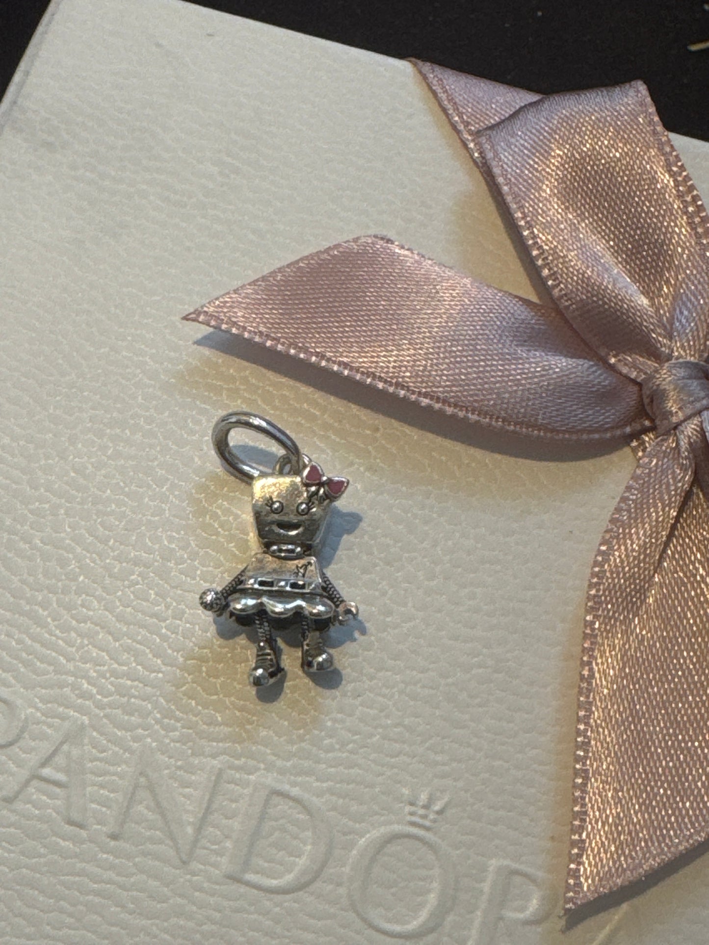 Genuine Pandora Bella Bot Punk Band Robot Charm With Microphone