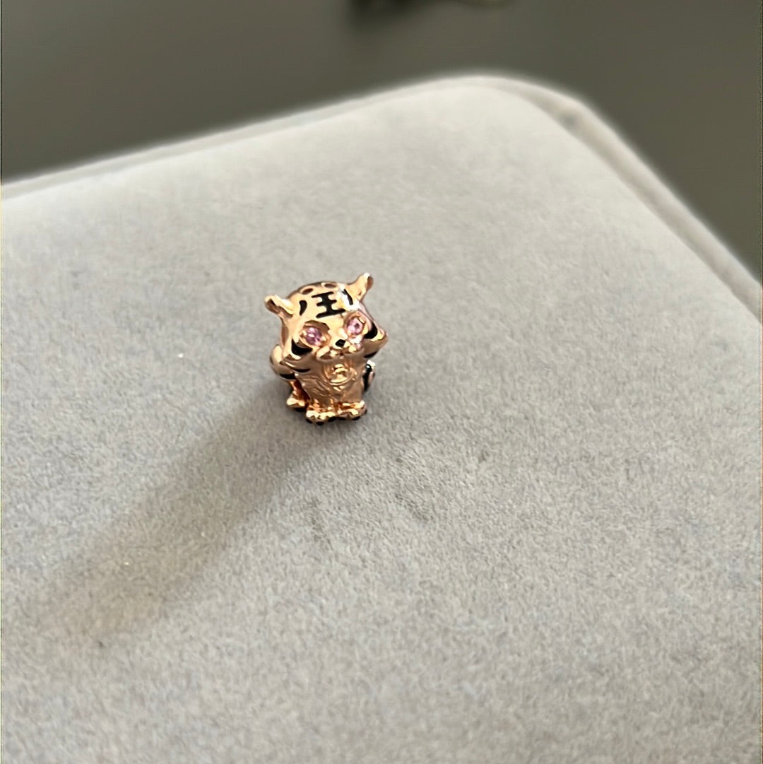 Genuine Pandora Rose Golf Chinese Tiger Pave Charm
