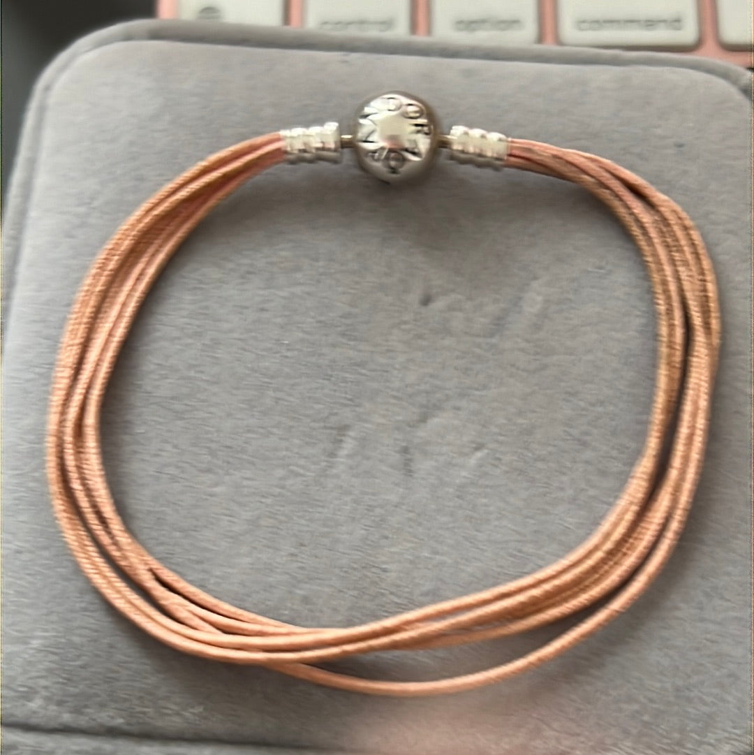 Genuine Pandora Pink String Bracelet 20cm