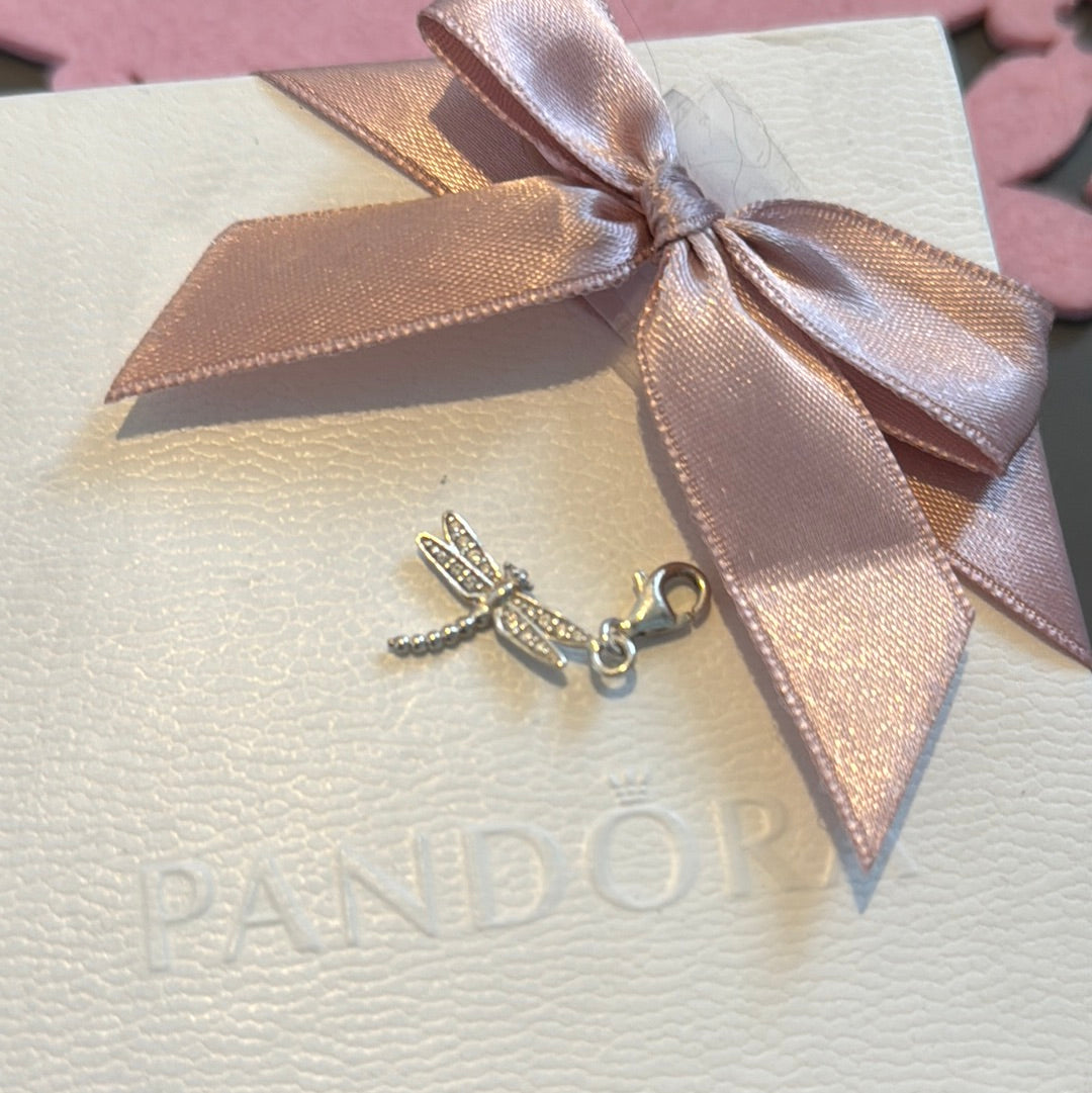 Genuine Thomas Sabo Pave Dragonfly Charm