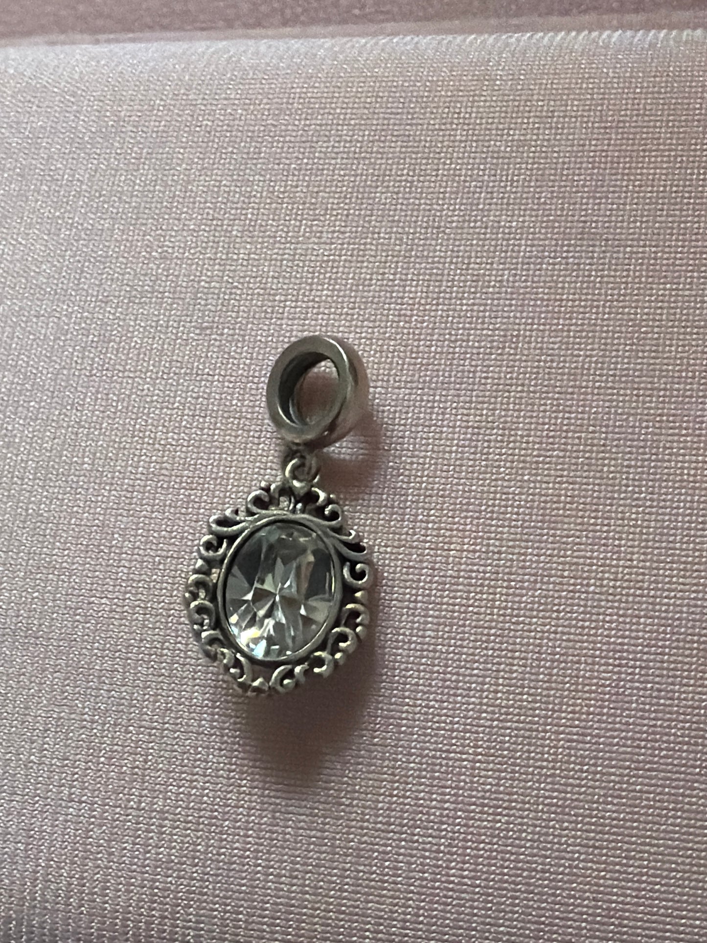 Genuine Chamilia Disney Snow White Mirror CZ Dangle Charm
