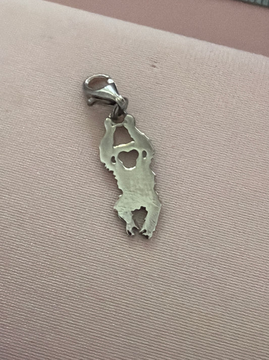 Genuine Thomas Sabo Silver Monkey Flat Dangle Charm