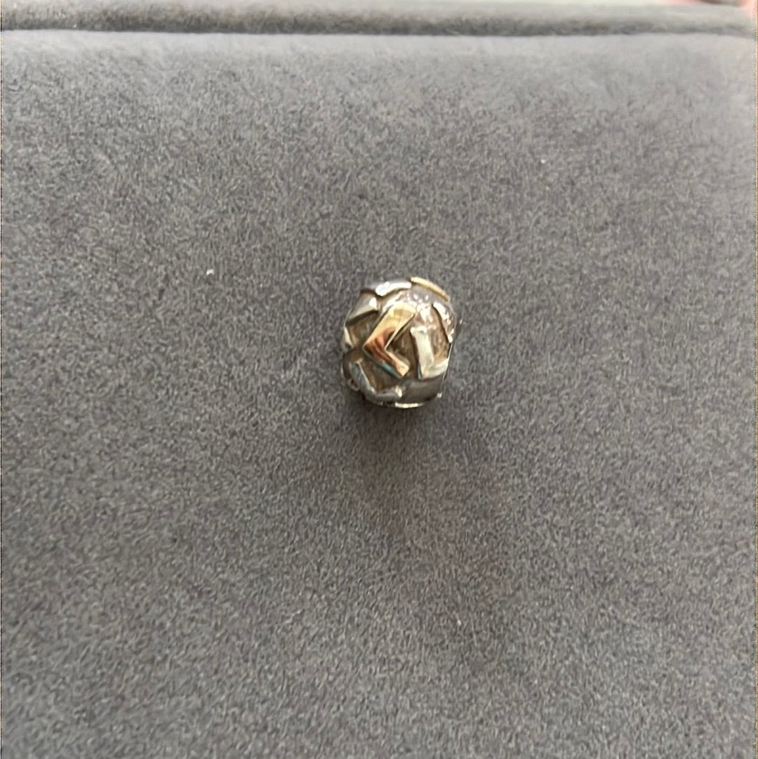 Genuine Pandora Retired Two Tone Letter L