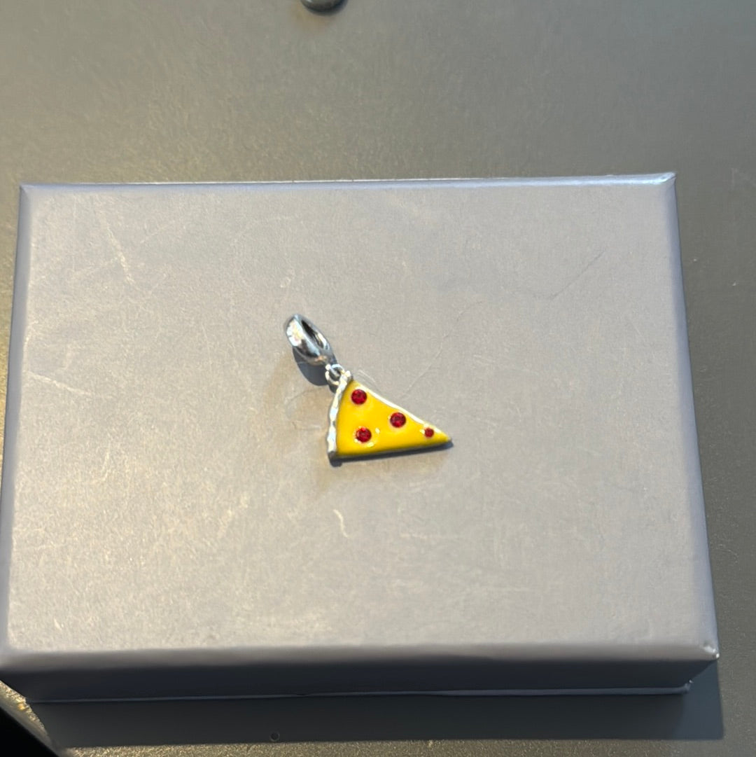 Genuine Chamilia Enamel Pizza Dangle Charm