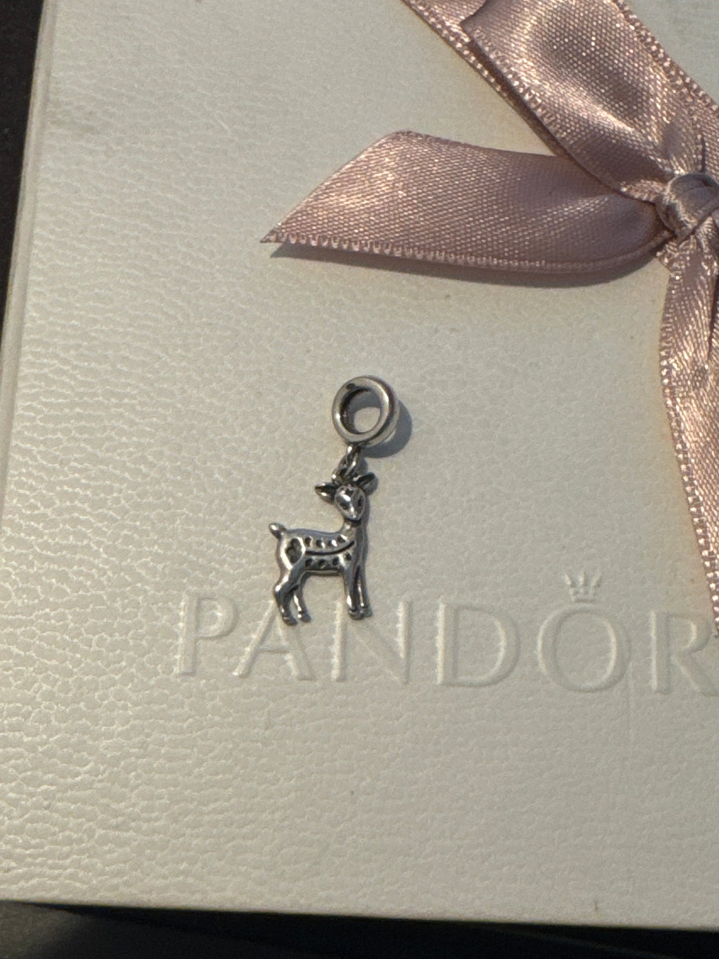 Genuine Chamilia Christmas 'Oh Deer' Reindeer Dangle Charm